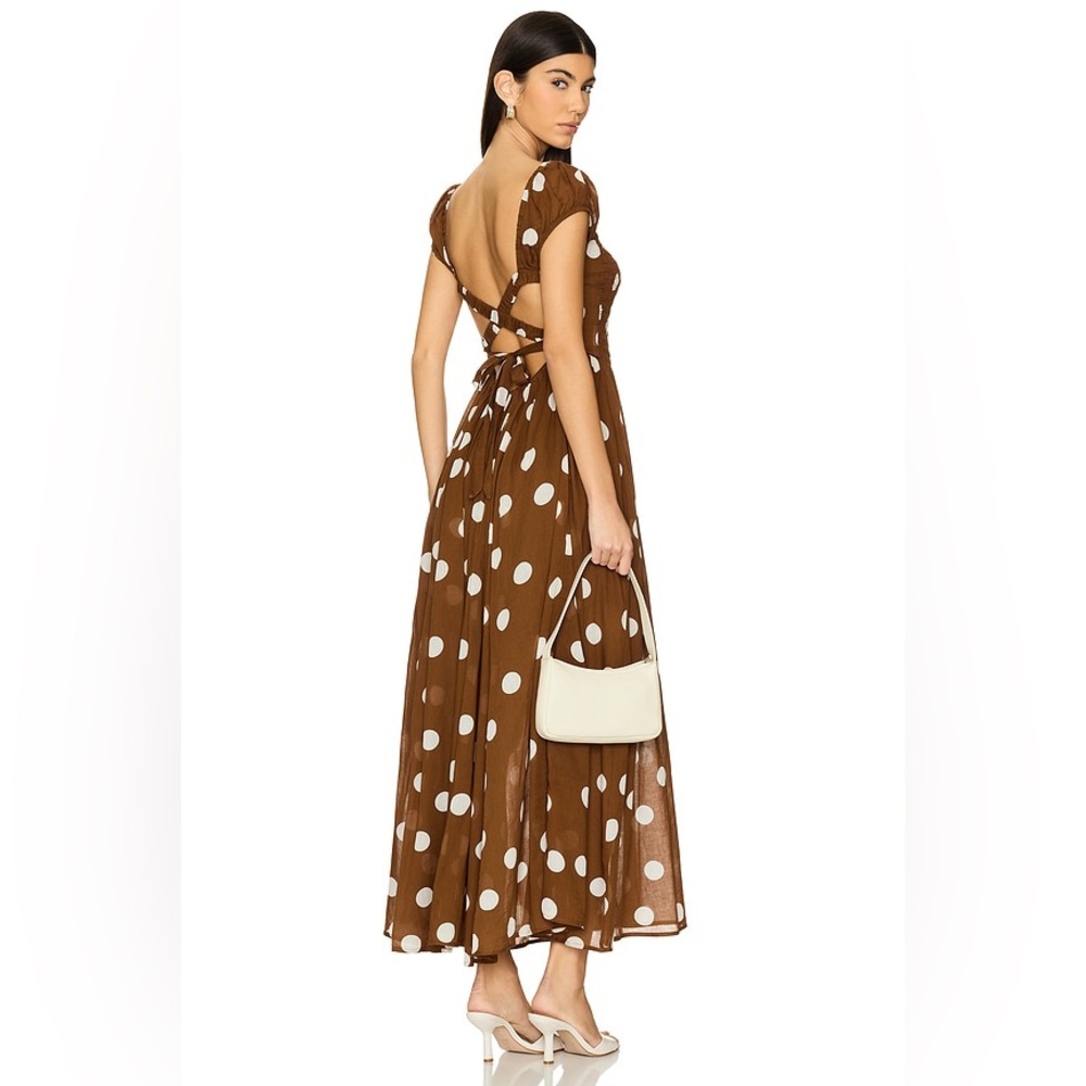 Free people Ultraviolet Dress in Oak Combo polkadotted size small